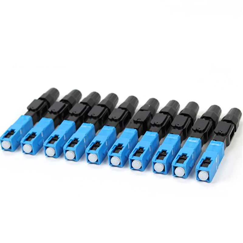 

200Pcs SC Optic Fiber Quick Cold UPC Fast Connector Embedded Fiber Optic Connector Quick Connector Cold FTTH SC Single Mode