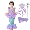 Vestido de princesa Ariel para niña, disfraces elegantes de Halloween, Carnaval, Ropa de fiesta de cumpleaños, Verano ► Foto 3/6