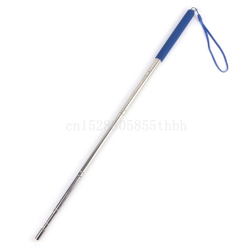 Multifunction Pen Professional Torch Whiteboard Pen Felt Head Stainless Steel Telescopic Teacher Pointer 1M