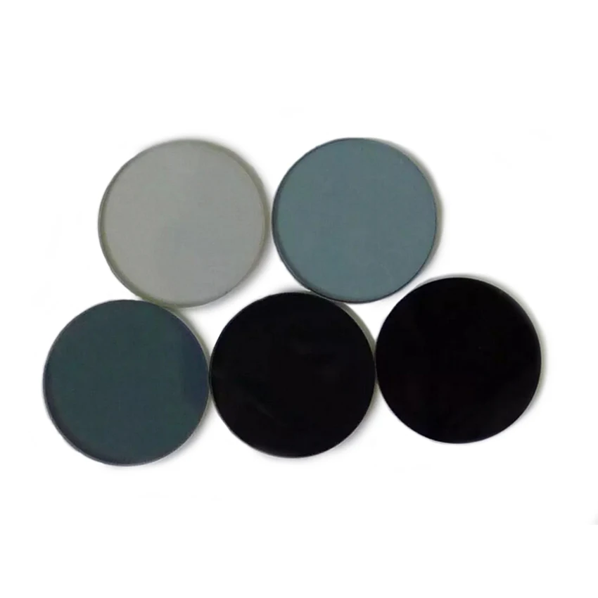 

Neutral Dimming Sheet Gray Density Mirror 0.1%, 1%, 5%, 10%, 15% 25%, 30%, 50% 75% Diameter 60mm