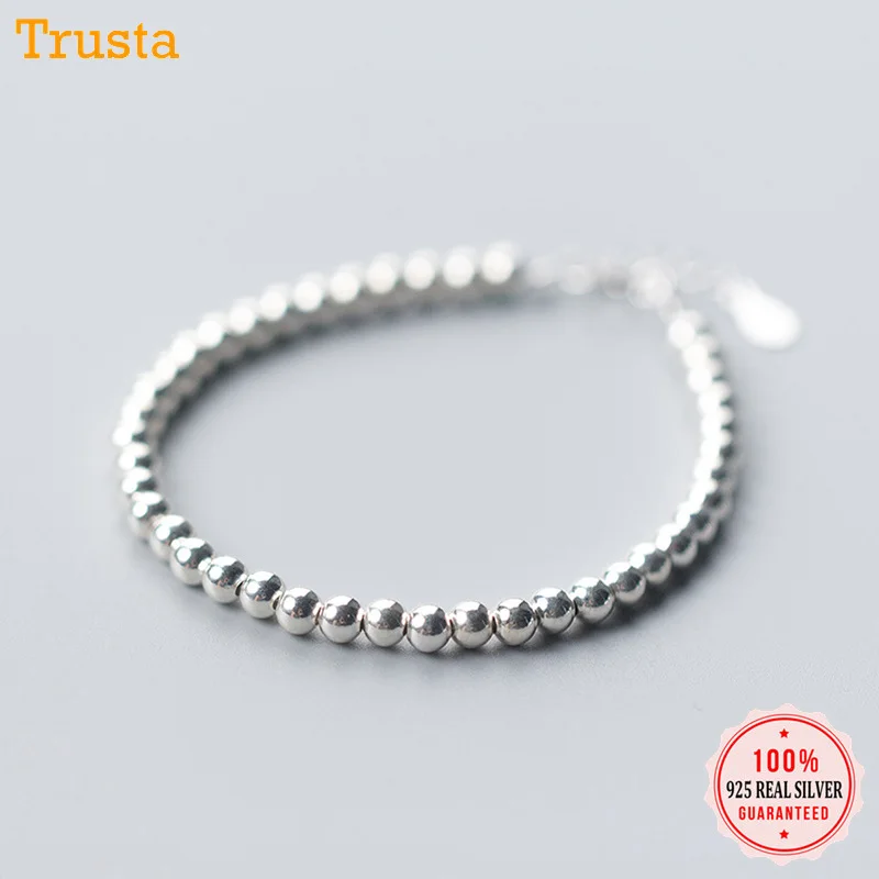 Trustdavis, модный браслет из натуральной 925 пробы, серебряный, сладкий, нерегулярный, регулируемый, браслет для женщин, свадебные украшения, подарок, DS2395