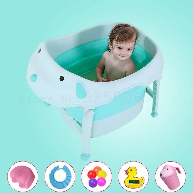 Детская складная Ванна бочка Детская ванна бочка для купания дети могут сидеть на ванной и Bathe Barrel бытовой - Цвет: Model3