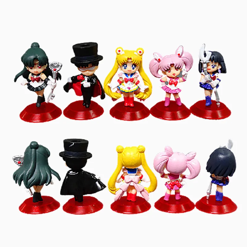 Фигурка моряка Мун Bandai Q Version аниме комплект экшн-фигурок Tsukino Usagi украшение на