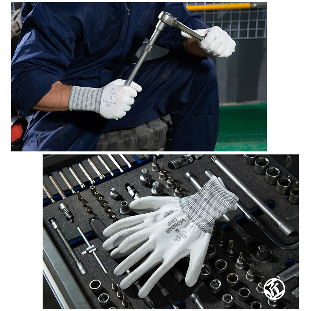 Wonder Grip WG-650 защитные перчатки нитриловые резиновые защитные перчатки износостойкие водонепроницаемые Нескользящие толстые рабочие перчатки