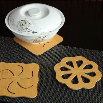 

Wood Placemat Insulation Pad Creative Dining Table Scald Preventing Met Pot Holders Sand Pot Cup Mat Table Mats for Dining Table