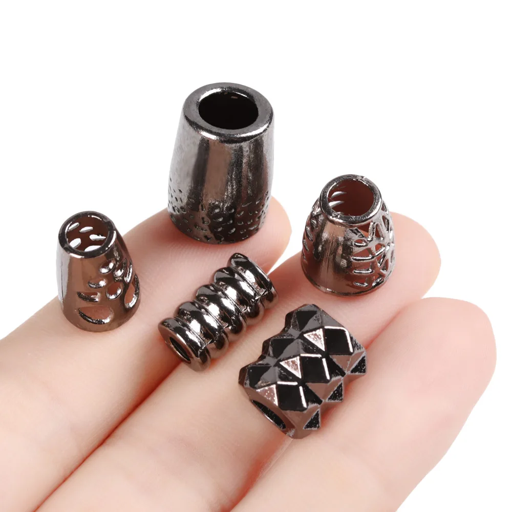 Paracord Beads Metal Charms Buckle Knife Lanyards Decoration DIY Pendant Buckle Paracord Bracelet Accessories paracord accessories 10Pcs
