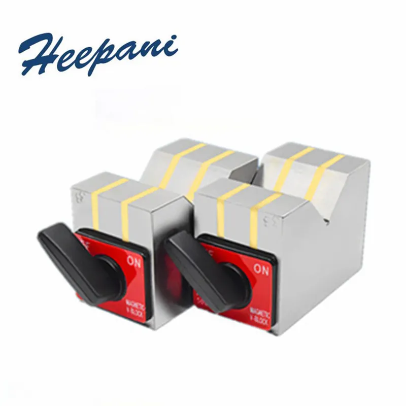 

2шт 125B тяжелый магнитный V-образный блок, мощный мерный v- box верстак вкл/выкл, переключаемый постоянный магнитный держатель