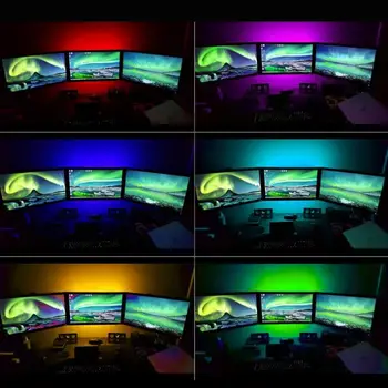 

2020 TV Backlight Background Light Strip Self-adhesive Flexible USB LED Strip Light TV Car Tape Lamp 0.5M