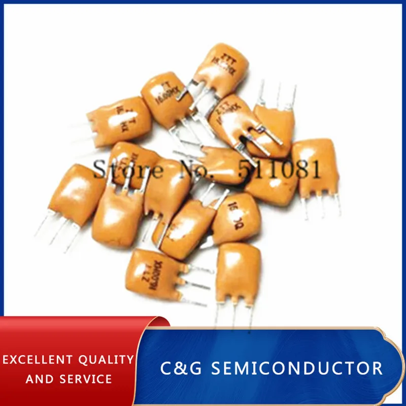 100PCS Ceramic Resonators ZTT 16MHZ 16.000MHZ 16M 3P DIP-3 ZTT16M