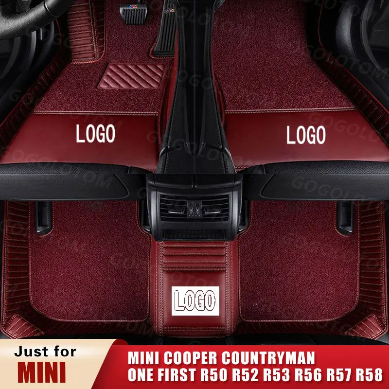 Пользовательские автомобильные коврики для MINI Cooper s чтоб первый купер F55 F56 F57 F60 R50