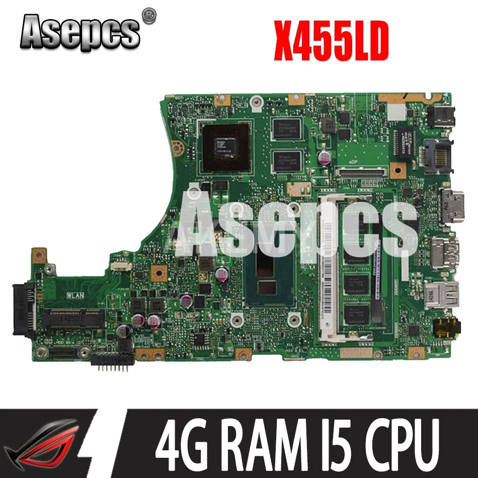 Asepcs X455LD материнская плата для ноутбука For Asus X455LD/J X455L X455 Y483L W419L W409L F455 | Материнские платы -32964618015