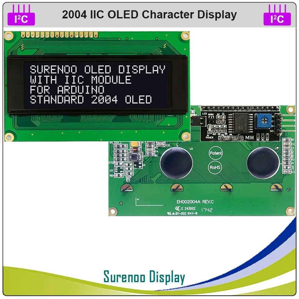 Фото Реальный OLED-дисплей, IIC/I2C/TWI 2004 204 20*4 ЖК-модуль с последовательным символом, экран LCM №4