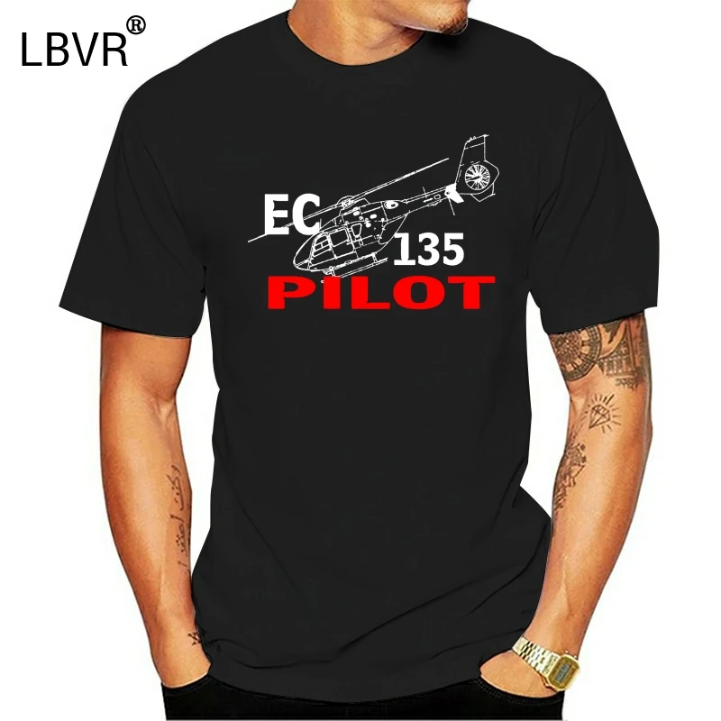 

Ec 135 T-Shirt Helicopter T-Shirt Ec 135 Pilot 2019 Men Fashion Cartoon Character Fitness O-neck Printed T-Shirts