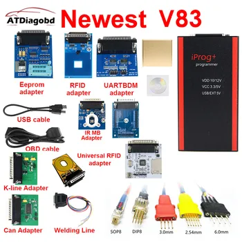 

2020 V83 IPROG Porgrammer IR MB Adapters IPROG CAN-BUS Adapter IPROG Kline adapter with best price