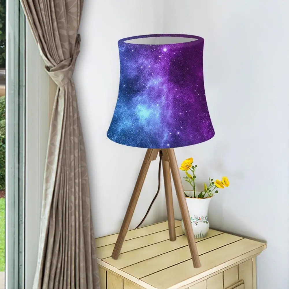 Galaxy Star Printed Modern Lamp Shades for Table Lamps 2 Size Light Shade Wall Lamp Shades Washable Lamp Cover