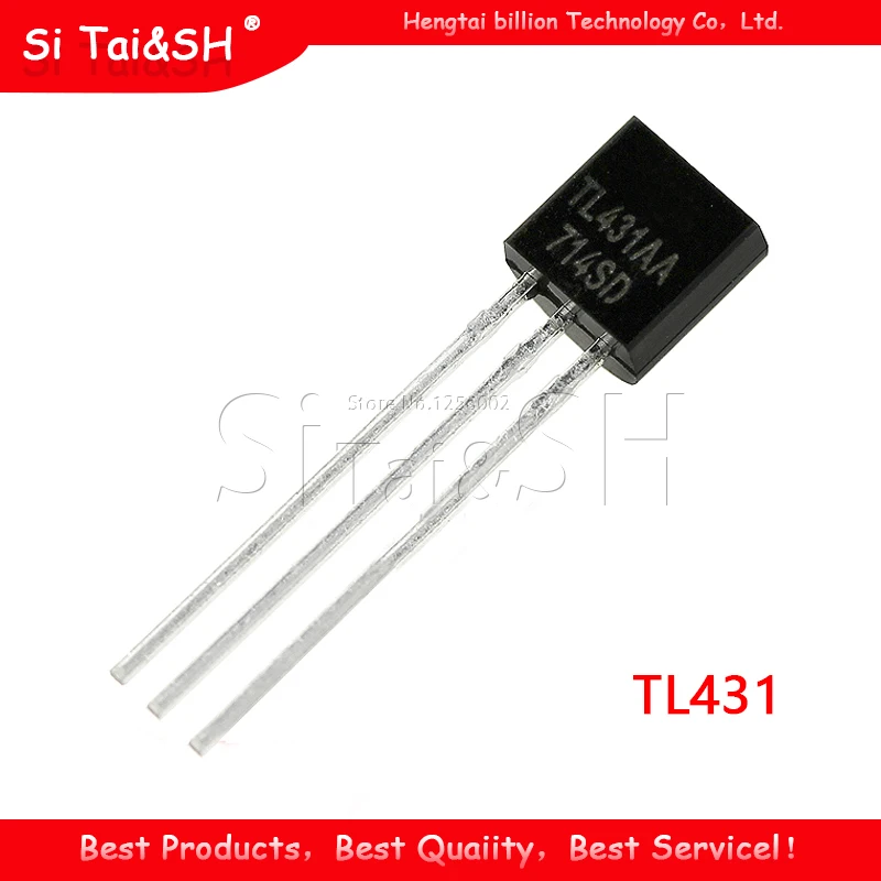 100 шт. TL431 TO92 TL431A TO 92 431 новый регулятор напряжения IC|Транзисторы| |