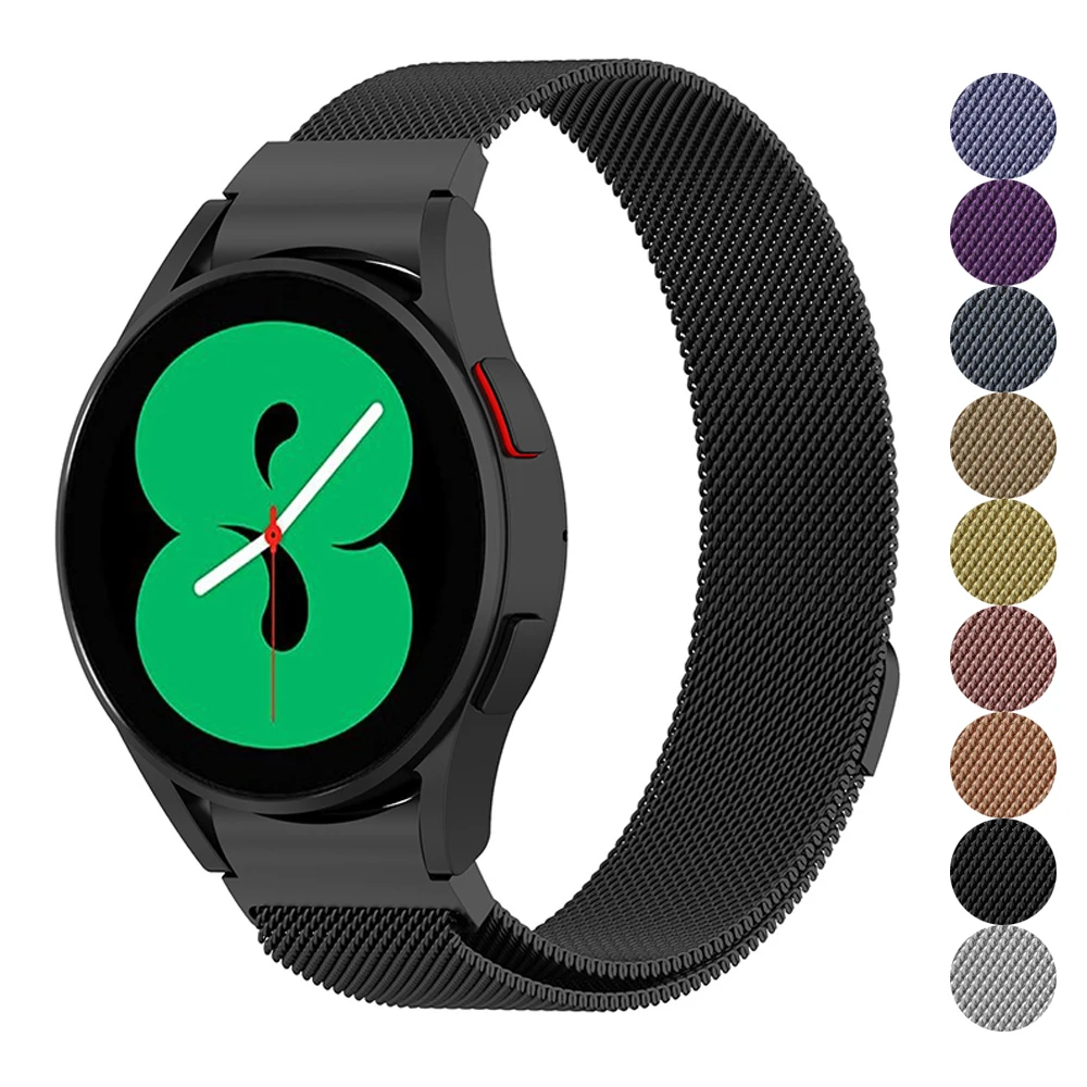 Металлический ремешок для наручных часов Samsung Galaxy Watch 4 Classic без зазора с изогнутым