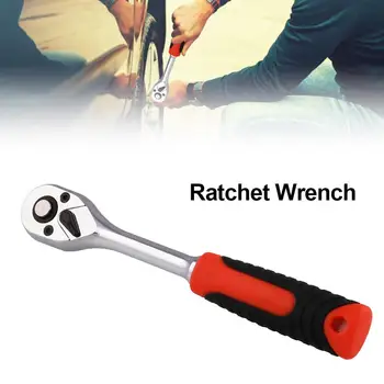 

1/2 Inch Drive Socket Ratchet Wrench Quick Release Composite Offset Ratchet Chrome Steel Tooth Oval Head For Universal Auto
