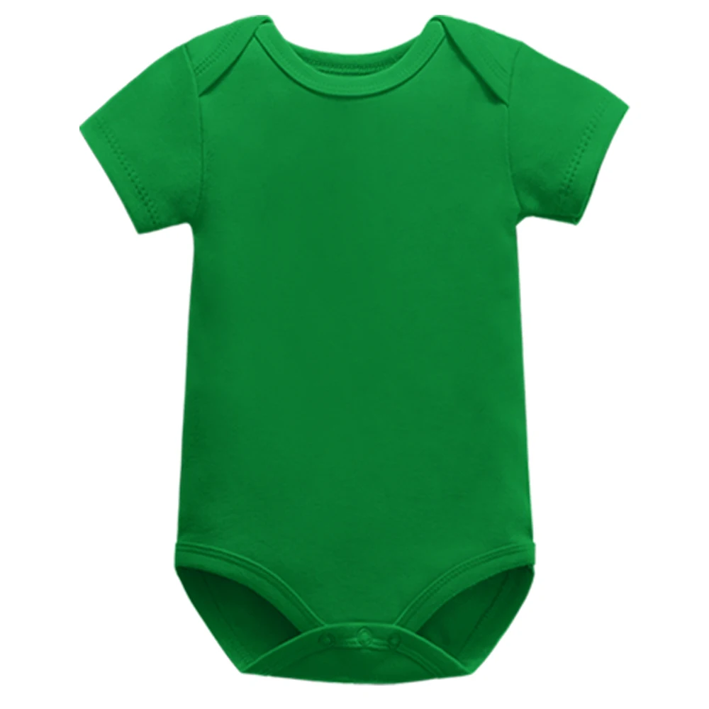 baby bodysuit newborn babies clothing solid color short sleeve 3 6 9 12 18 24 months cotton infant kids boys girls clothes