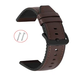 Premium Leather Strap - Elegant Replacement Bracelet - 20mm (Coffee bk)