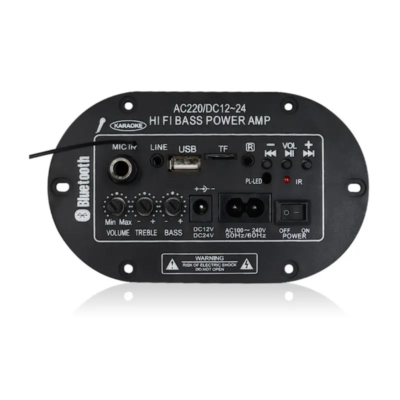 

25W Amplifier Board Bluetooth Amplificador USB FM Radio TF Player Subwoofer Kit
