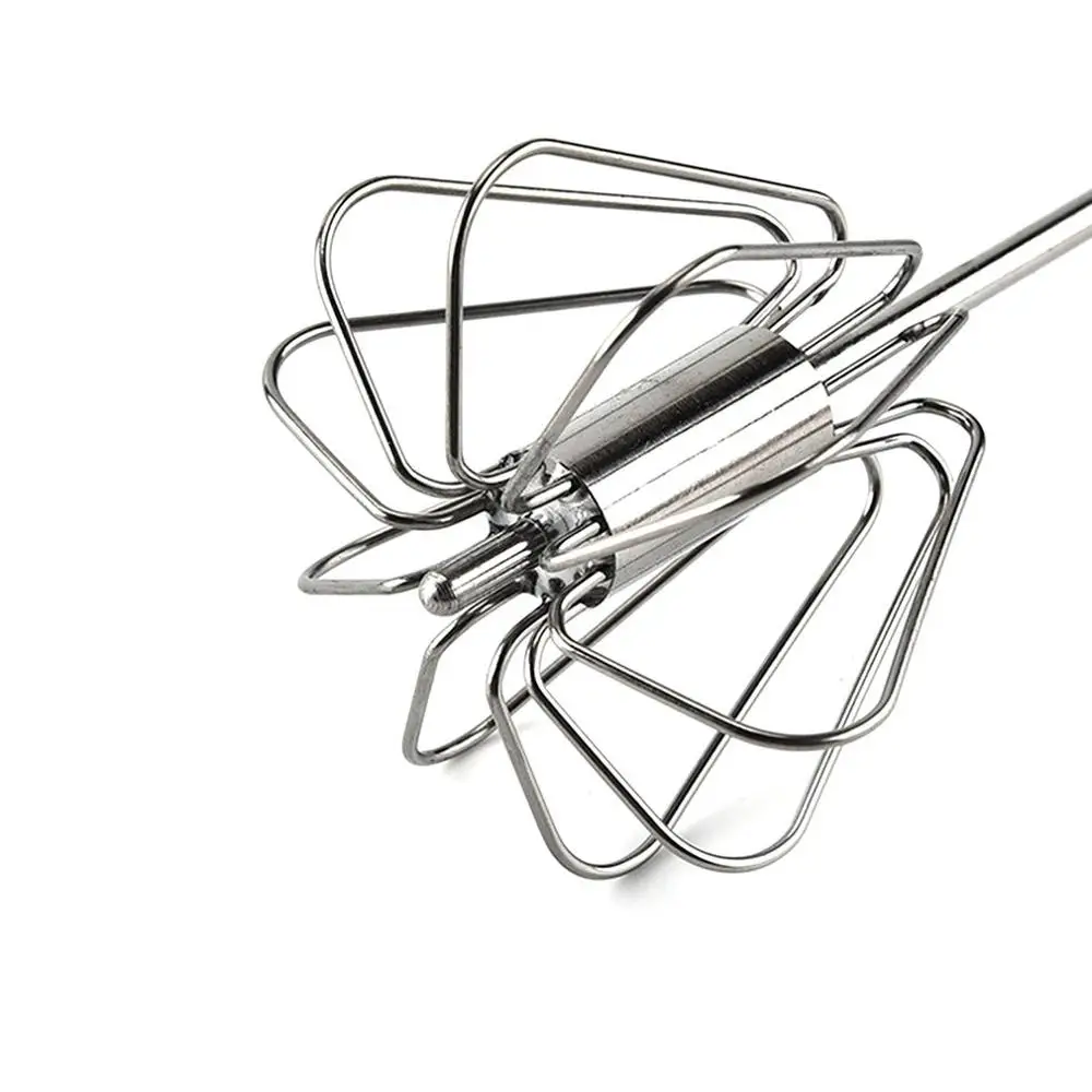 Stainless Steel Hand-pressure Rotary Semi-automatic Egg Beater Kitchen Manual Egg Beater Household Agitator