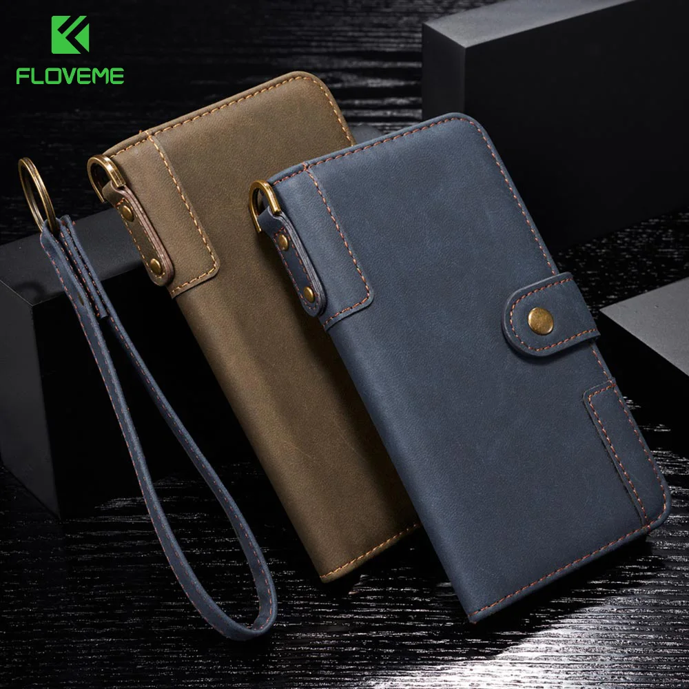 

Leather Wallet Flip Case For Samsung A50 Case A20 A30 A40 S9 S8 A20E S7 S6 Retro Back Cover For Samsung Note10 Plus Case