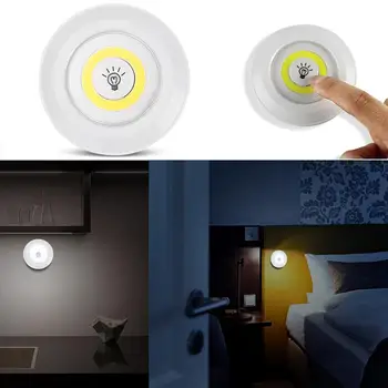 

DishyKooker COB Dimmable LED Touch Control Night Light for Under Cabinet Wardrobe Bedside Nursing