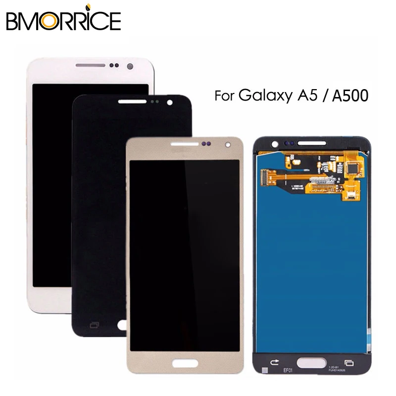

AMOLED For SAMSUNG GALAXY A5 2015 A500 A500F A500FU A500M A500Y A500FQ LCD Display OLED Touch Digitizer Screen Assembly