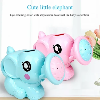 

Cute Elephant Watering Pot Toys Kids Shower Bath Toys Water Spraying Tool Baby Faucet Bathing Can Interactive Toys Gift For Baby