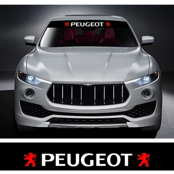 

Car Front Stop Windshield Stickers Car Styling Reflective Decals For PEUGEOT 107 108 206 207 308 307 407 508 2008 3008 RCZ