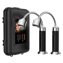 

NEW TY 2pcs Portable Magnetic LED Grill Light Lamp 360 Degree Adjustable for BBQ Barbecue Grilling Lights Outdoor Grill