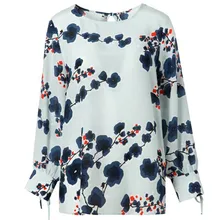 Топ с принтом из натурального шелка шелк тутового шелкопряда Женская свободная футболка с длинным рукавом M L XL