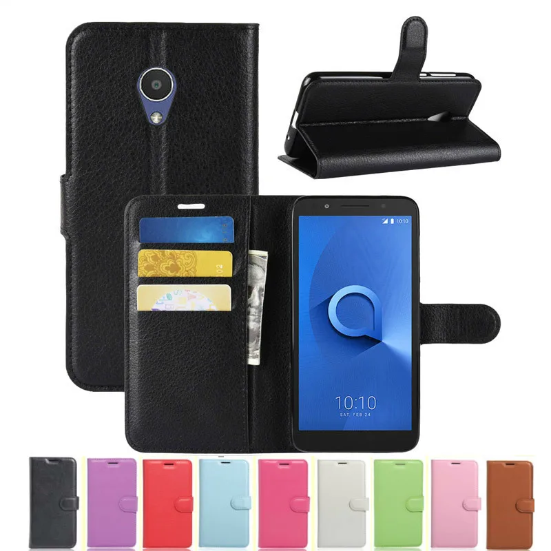 Чехол бумажник для Alcatel 1X 5059 5059D 5059Y 5059X 5059T 5059J 5059I кожаный флип чехол чехлы Capas