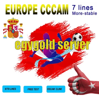 

2020 stable egygold code cccam Europa for 12/24 Months spain Cccam clines Satellite tv Receiver 7lines WIFI FULL HD DVB-S2 Ccams