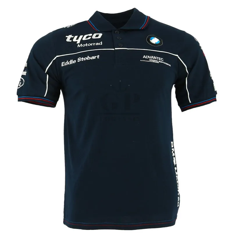 

TAS Racing Motorsport Motorcycle Polo Shirt moto gp Tyco Summer Men Cotton T-shirt for BMW Motorrad