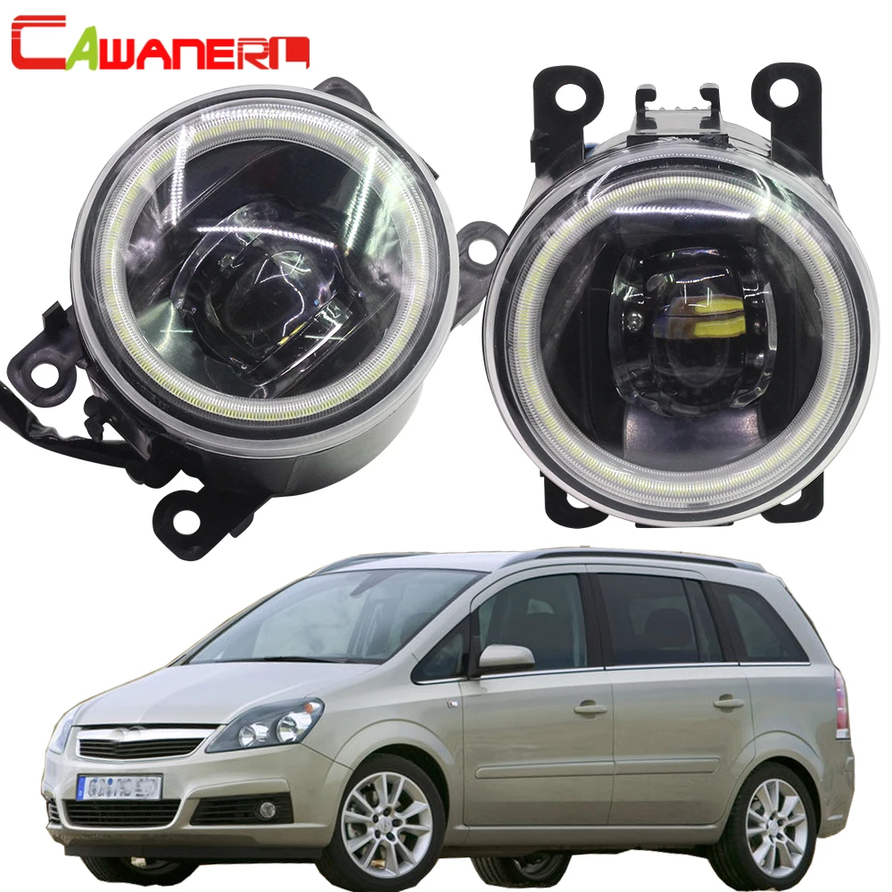 Cawanerl For Opel Zafira B MPV A05 2005 2006 2007 2008 2009 2010 2011 Car  LED Fog Light Angel Eye Daytime Running Light DRL 12V