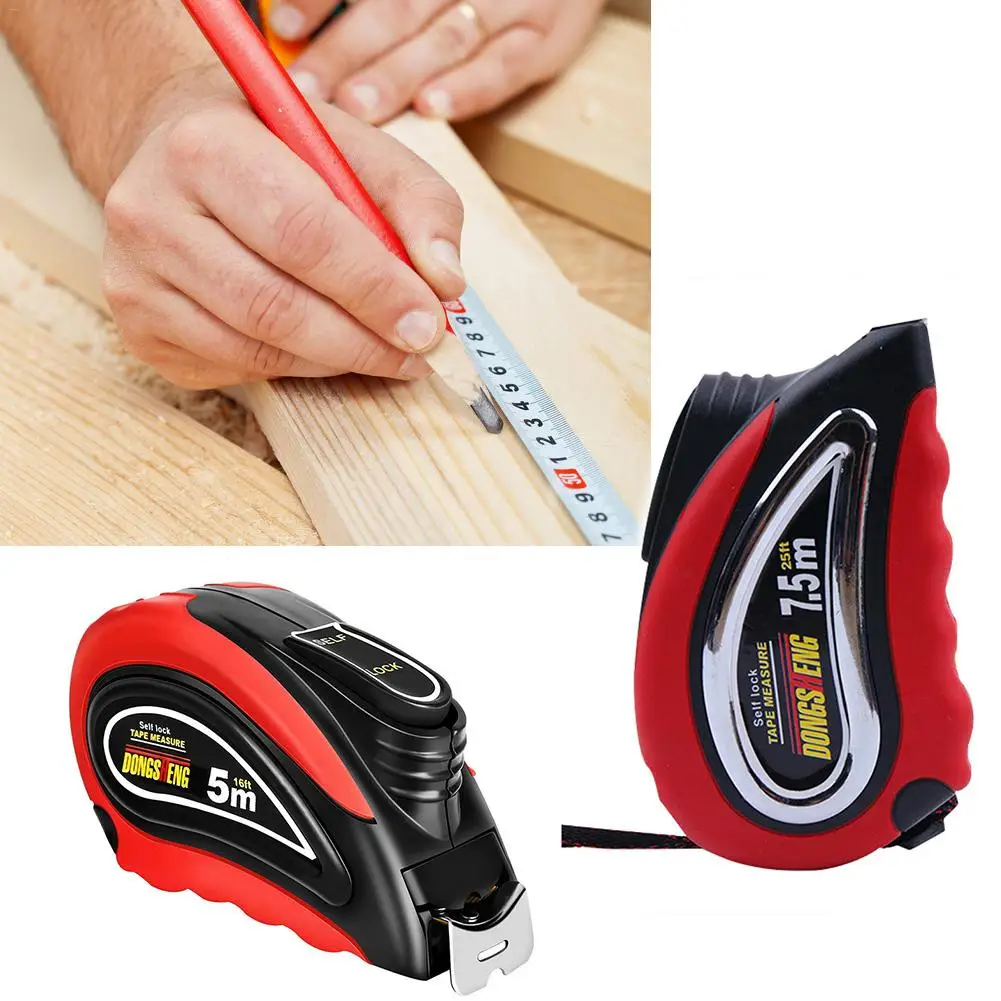 

5m 7.5m Tape Measure Retractable Measuring Tape Ruler with Auto-lock System for Construction Craft Contractor Carpenter