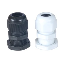 100 шт. M18 x1.5 кабельный ввод Разъем IP68 Водонепроницаемый Нейлон Пластик PA провода Кабельный соединитель для 5-11 мм