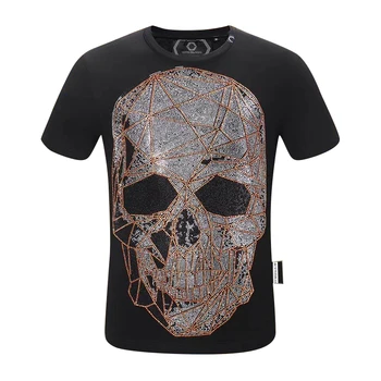

Original design 2020 pp Middle East high quality diamond skull German brand round neck men's Short Sleeve T-Shirt