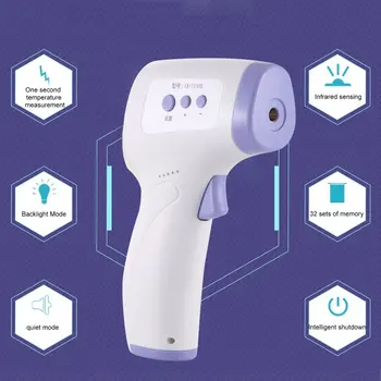 

Infrared Forehead Body Thermometer Baby Adult Digital Thermometer Gun Non-contact Body Temperature Measurement Meter CK-T1503