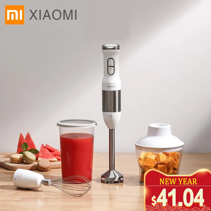 

2019 New XIAOMI MIJIA QCOOKER CD-HB01 hand Blender Electric Kitchen Portable Food Processor mixer juicer Multi function Of Quick