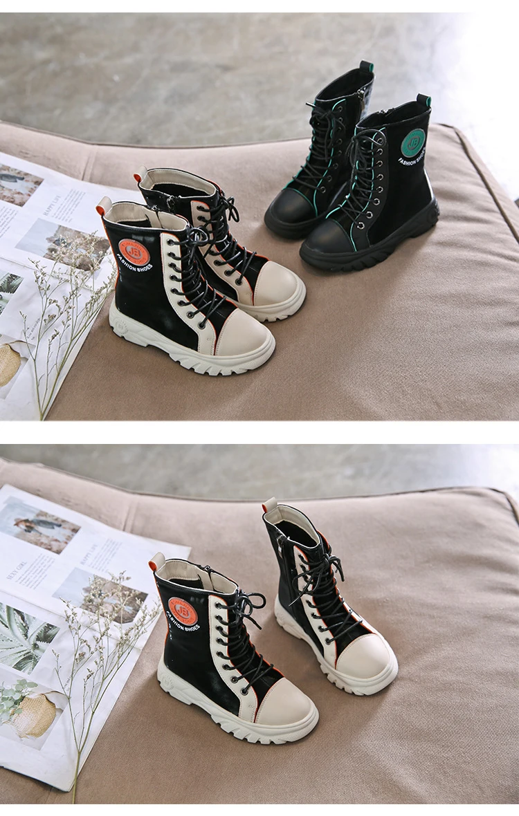 Kids Boots Girls Boots Warm Fur Martin Boots Riding Boots Winter Shoes