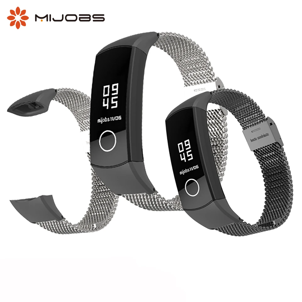 Металлический ремешок Milanese для умного браслета Huawei Honor Band 5 4 браслеты из