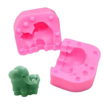 

DIY Baking Decor Mother and Child Elephant Stereo Molds Fondant Cake Making