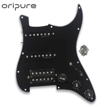 

OriPure Black Loaded Pickguard SSH Alnico 5 Guitar Pickup For 11 Hole Strat Style Electric Guitar