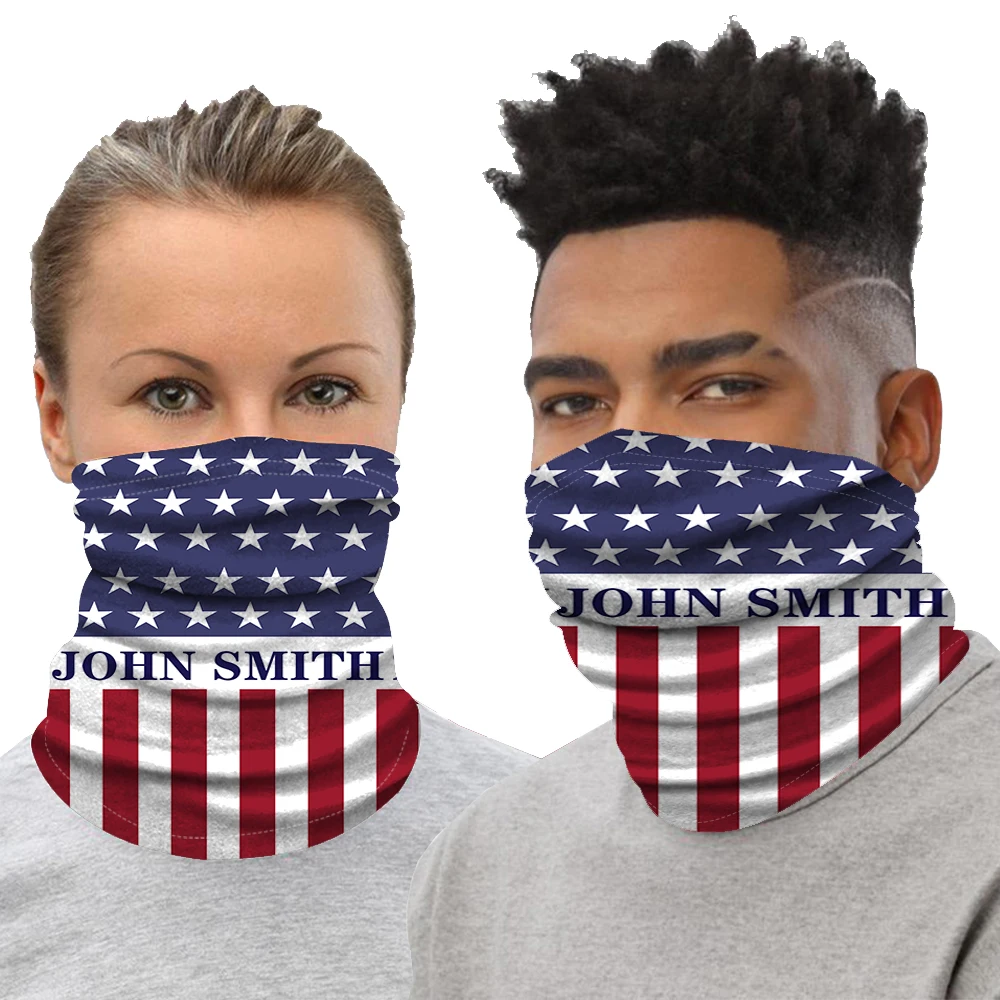 

American Flag Face Mask Scarf Magic Reusable Washable Sport Windproof Tube Face Mask Hiking Summer Protection Headbands Mask