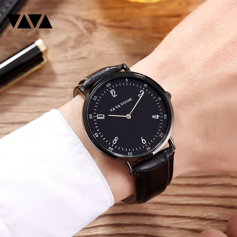 

Quartz Watches Men Fashion Simple Casual Date Alloy Case Synthetic Leather Analog Quartz Sport Watches Brand Luxury Wristwatches