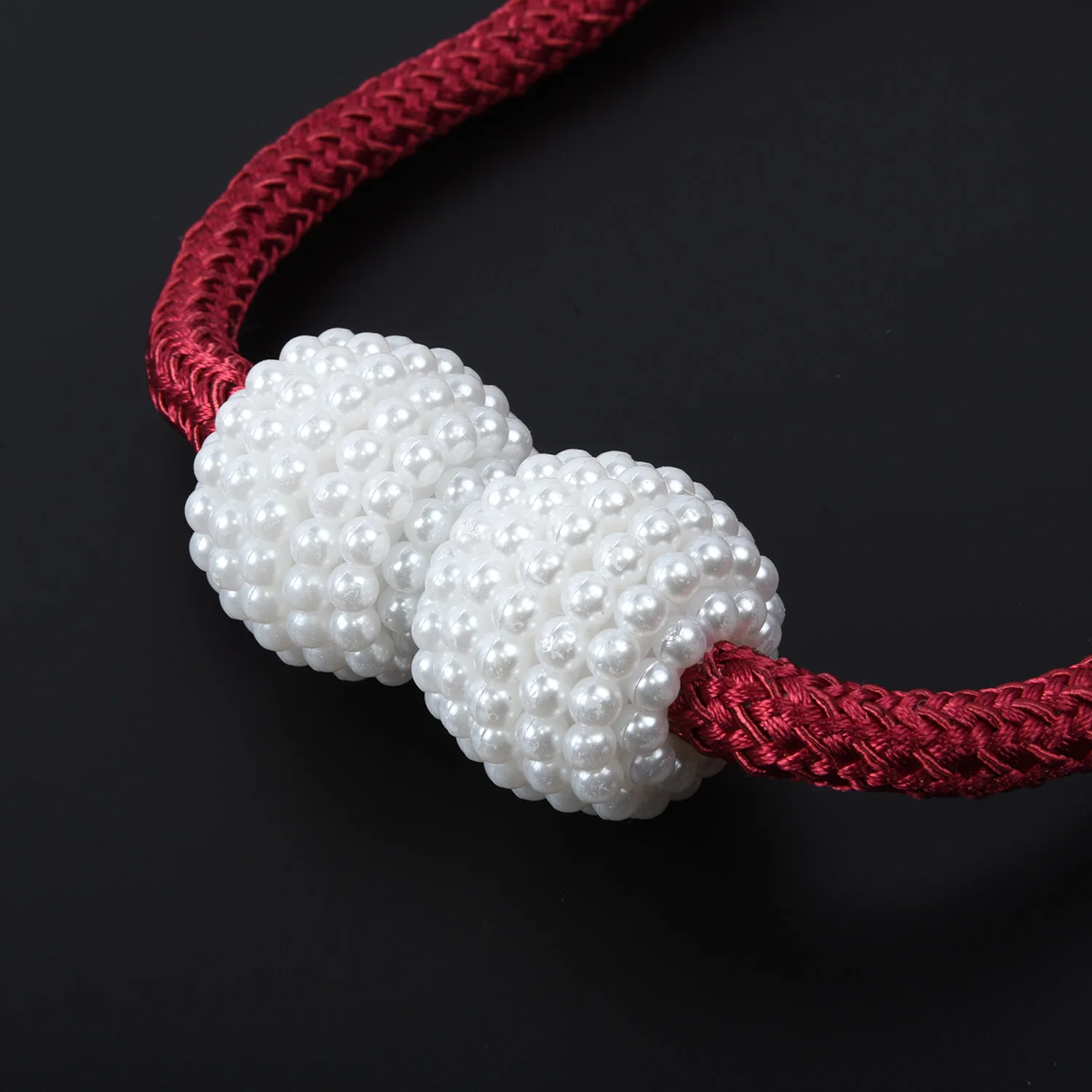 Pearl Ball Magnetic Curtain Buckle Holder Tie-back Clips Room Window Parts