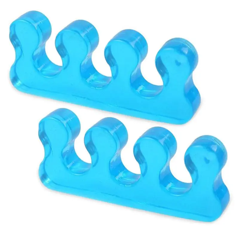 

2 Pcs Silicone Toe Separators Straightener Corrector Bunion Relief Hammer Toe Relaxing Nail Polish Manicure Accessory